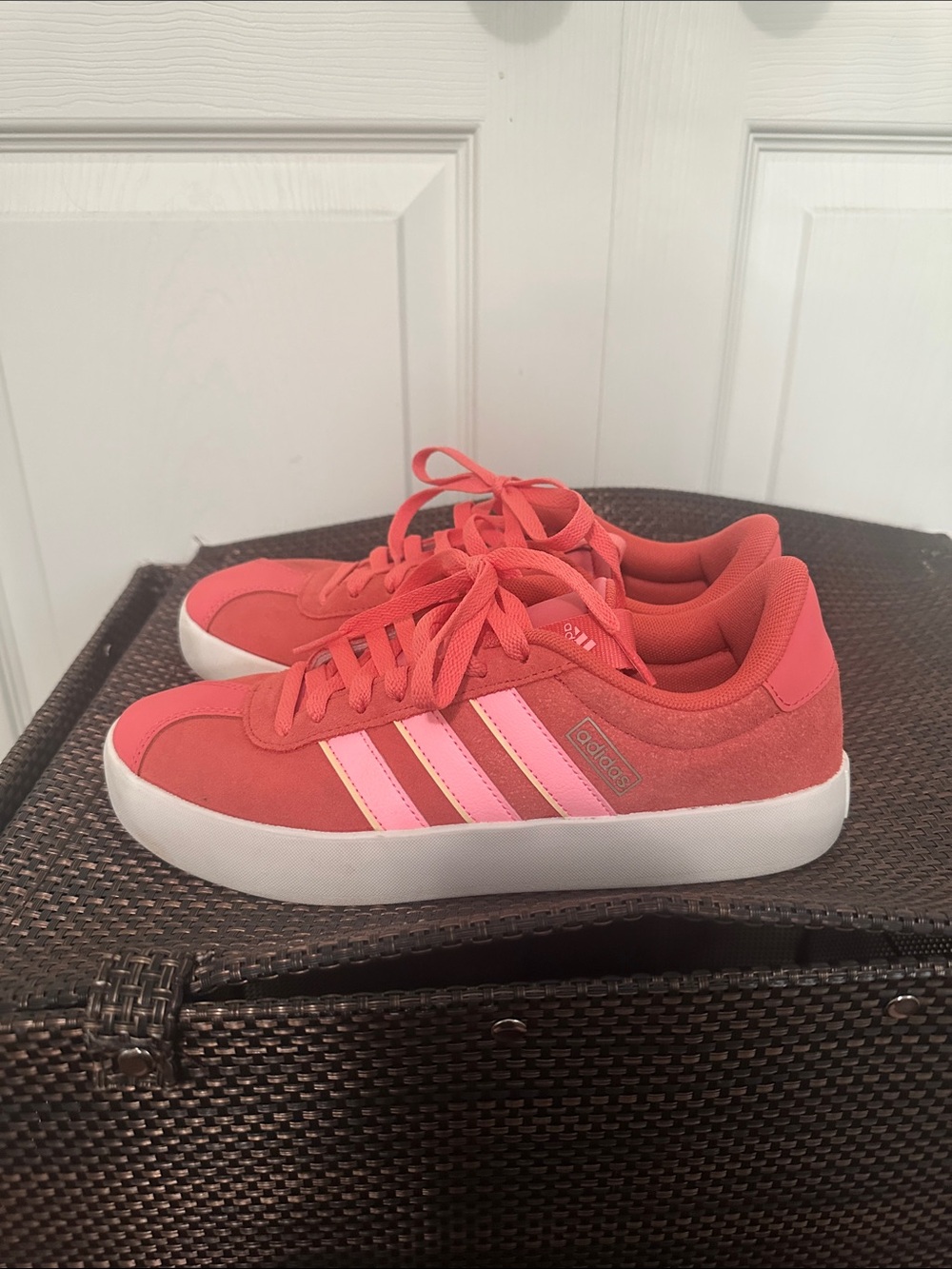 adidas Coral & Pink Low-Top Sneakers - Picture 3 of 5
